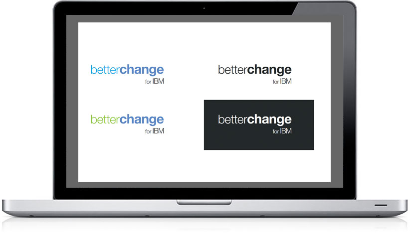 Better Change for IBM logos